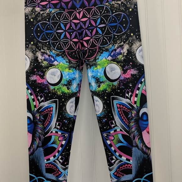 Electrothread Rafiki Meditation Print Yoga Legging - Picture 14 of 15